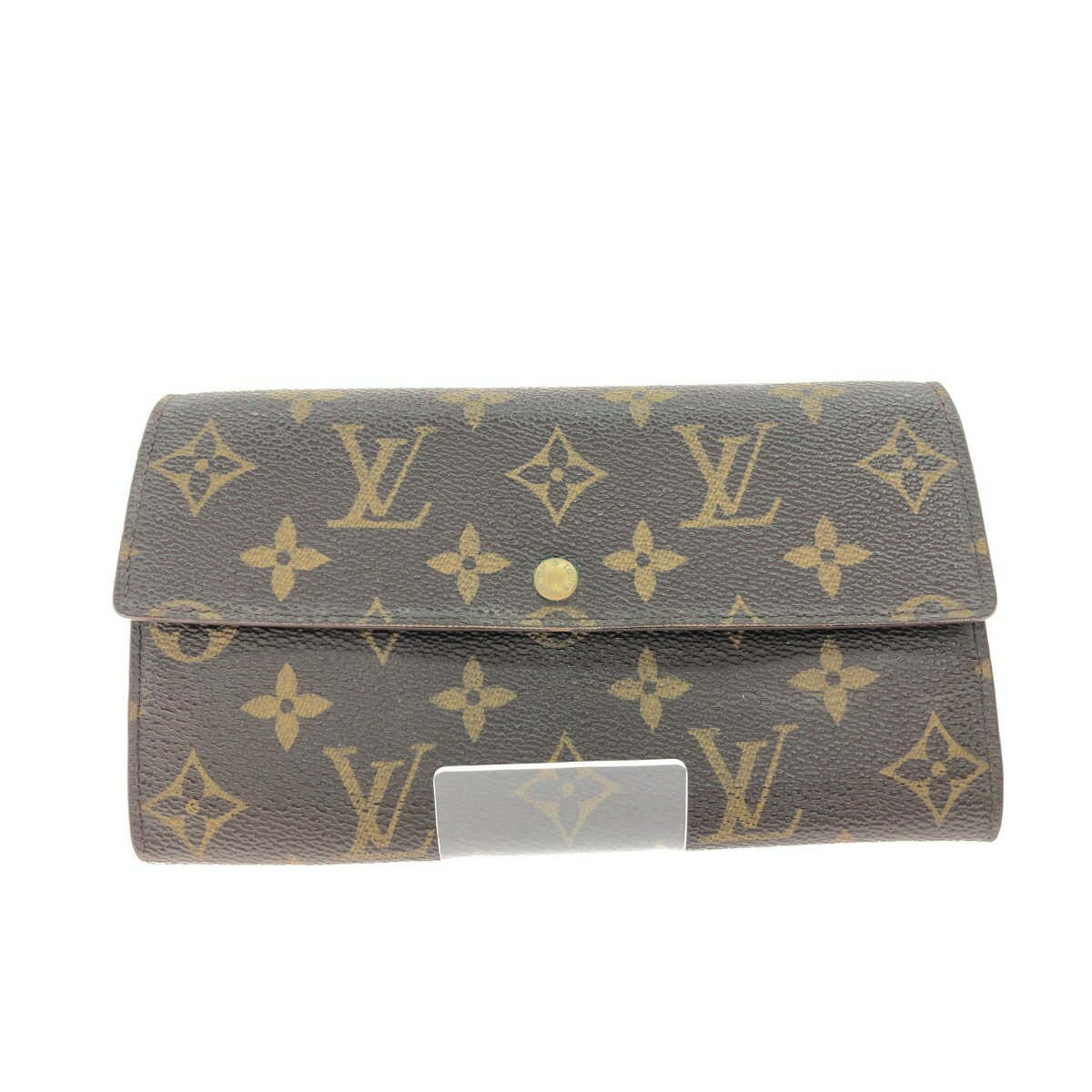 ▼▼【中古】LOUIS VUITTON ルイヴィトン レディース 長財布 モノグラム ポルトモネクレディ M61725 ブラウン Bランク