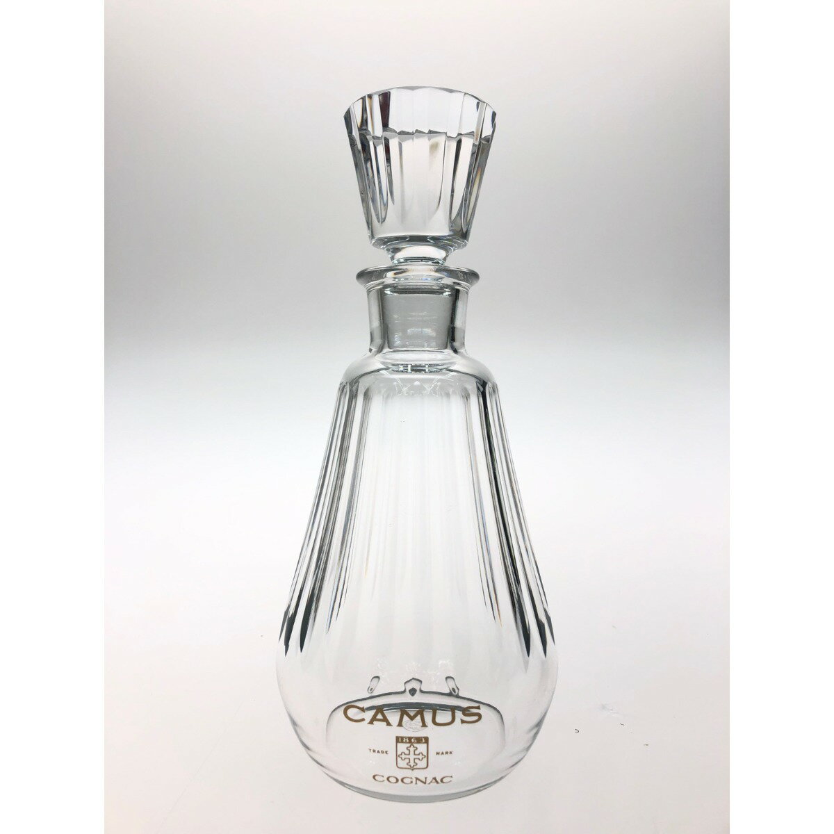 ▼▼【中古】Baccarat バカラ クリスタル CAMUS カミュ コニャック 空瓶 デキャンタ Bランク