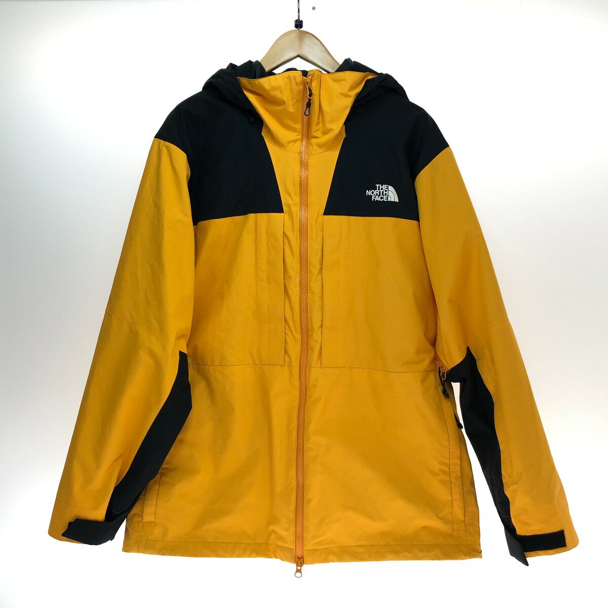 □□【中古】THE NORTH FACE ザノースフェイス スノージャケット スキーウェア XLサイズ NS62003 サミットゴールド Cランク