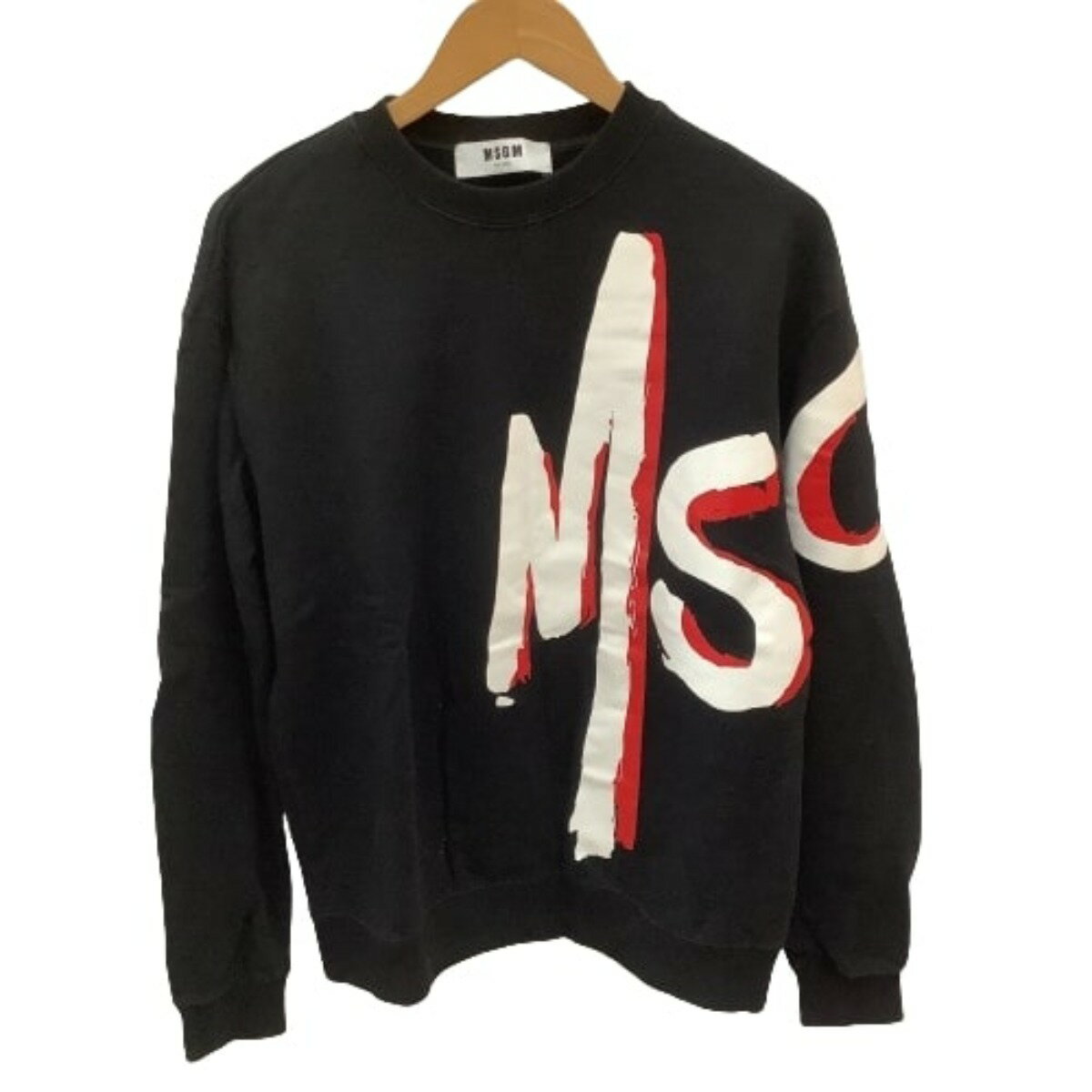 ♪♪【中古】MSGM エムエスジーエム メンズ スウェット トレーナー SIZE M 2642MDM257 ブラック Bランク