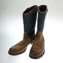 □□【中古】CAUSE ジップアップブーツ SIZE 42 ブラウン/グレー Bランク