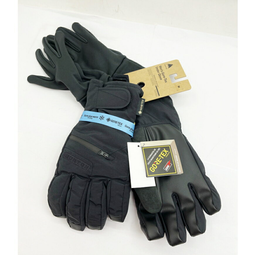 ◆◆【中古】BURTON バートン メンズ グローブ ゴアテックス GORE UNDL　Mサイズ 10354109001 ブラック Sランク