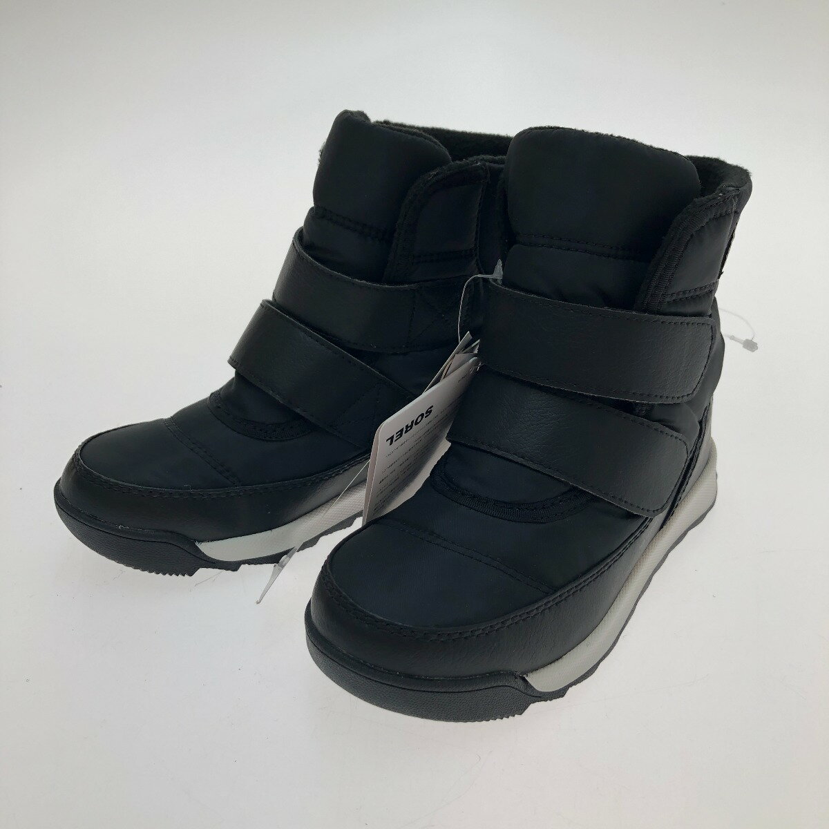 □□【中古】SOREL ソレル スノーブーツ チルドレン ウィットニー II ストラップ 18cm NC3919-010 ブラック Aランク