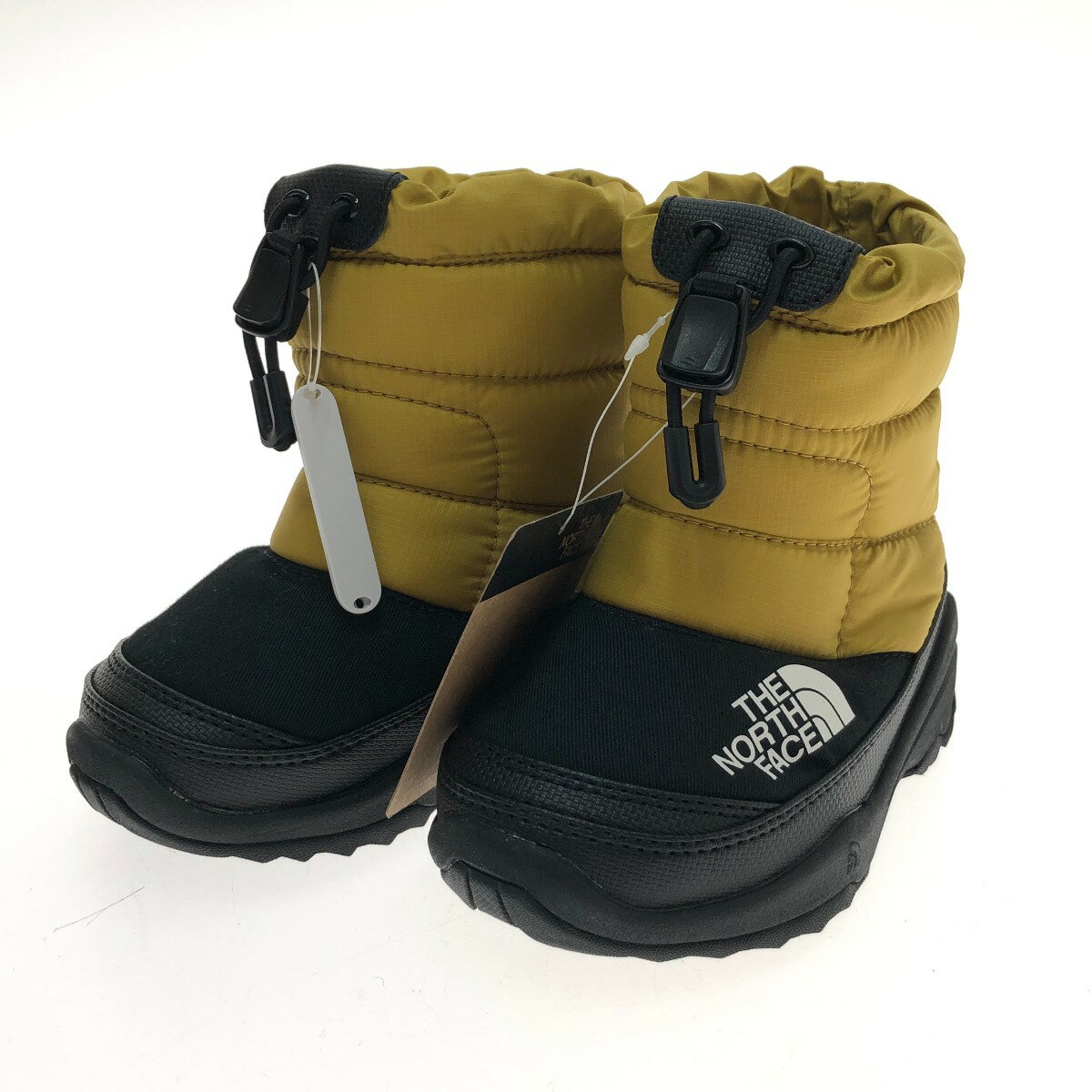 □□【中古】THE NORTH FACE ザノースフェイス スノーブーツ ヌプシ ブーティ VI 14cm NFJ52288 ゴールド×ブラック Aランク