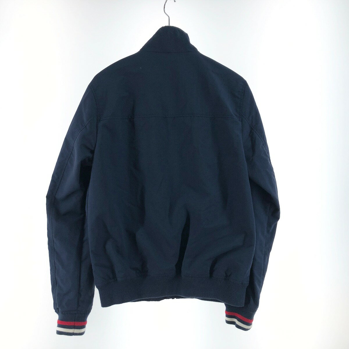 〇〇【中古】TOMMY HILFIGER トミーヒルフィガ メンズ ジャケット ブルゾン サイズS ネイビー Bランク