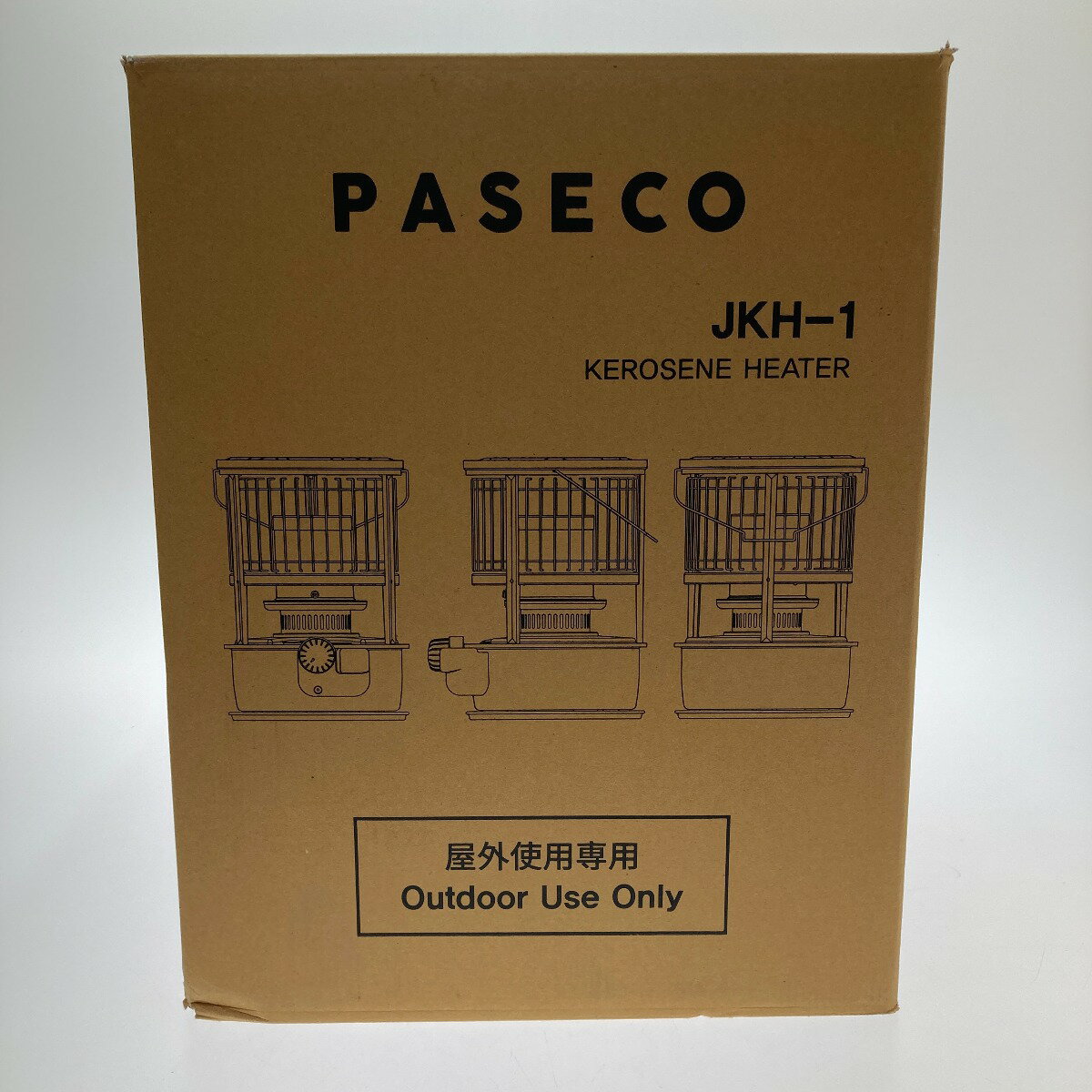 □□【中古】PASECO 自然通気形開放式石油ストーブ　屋外使用専用 JKH-1 タン Sランク