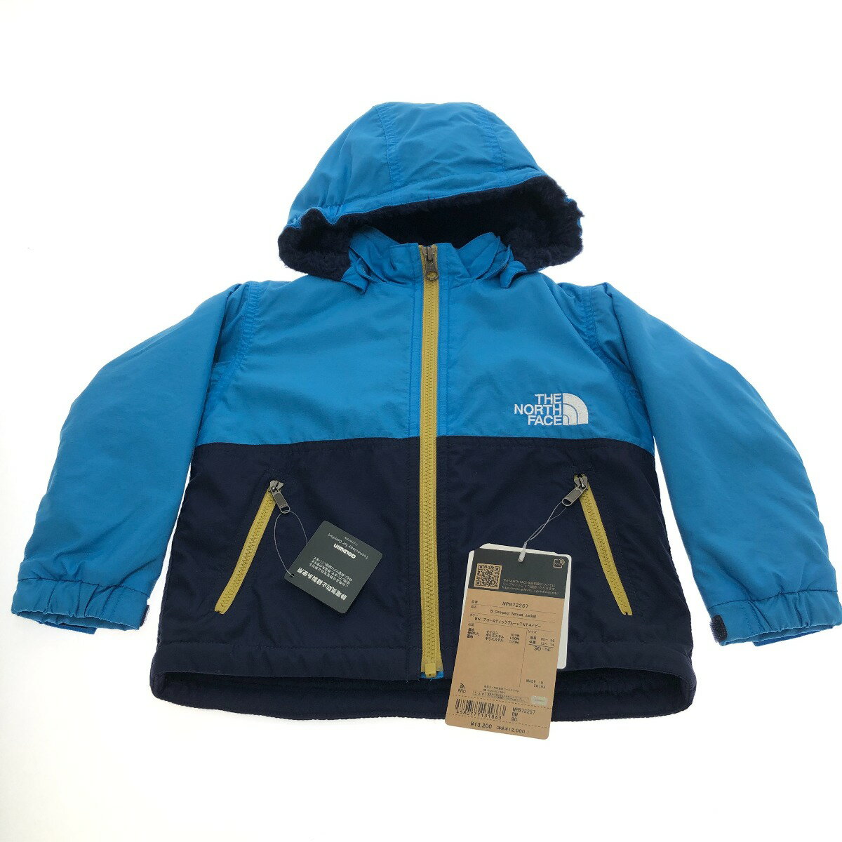 □□【中古】THE NORTH FACE ザノースフェイス コンパクトノマドジャケット 90cm NPB72257 ブルー×ネイビー Aランク