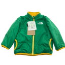 □□【中古】THE NORTH FACE ザノースフェイス ベビーリバーシブルコージージャケット 80cm NYB82244 プライマリーグリーン Aランク