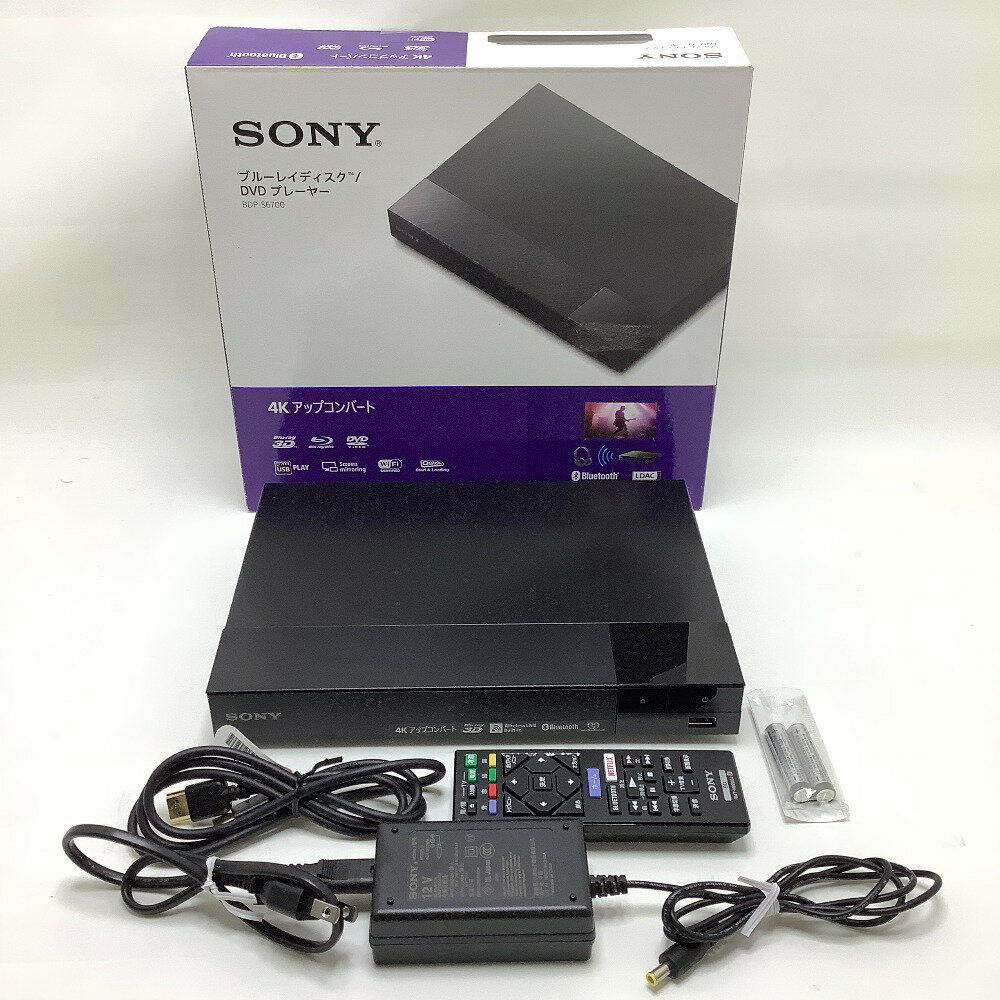 ▲▲【中古】SONY ソニー Blu-rayプレーヤー 2020年製 ブラック BDP-S6700 Bランク