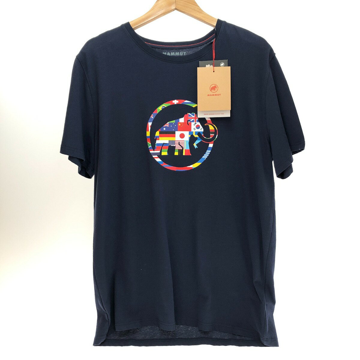 □□【中古】MAMMUT マムート ネイション Tシャツ XLサイズ 1017-02220 ネイビー Aランク