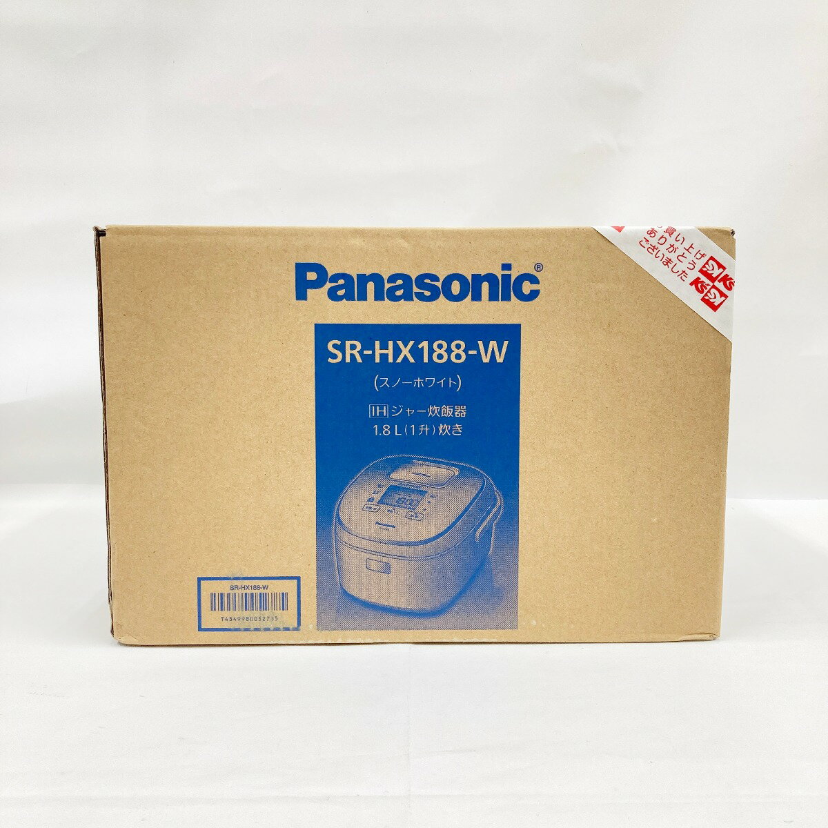 〇〇【中古】Panasonic パナソニック 大火力おどり炊き 炊飯器 SR-HX188-W 未開封品 Nランク