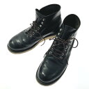 ☆☆【中古】RED WING レッドウィング ブーツ SIZE 25.5cm 7 1/2 メンズ 8165 ブラック Bランク