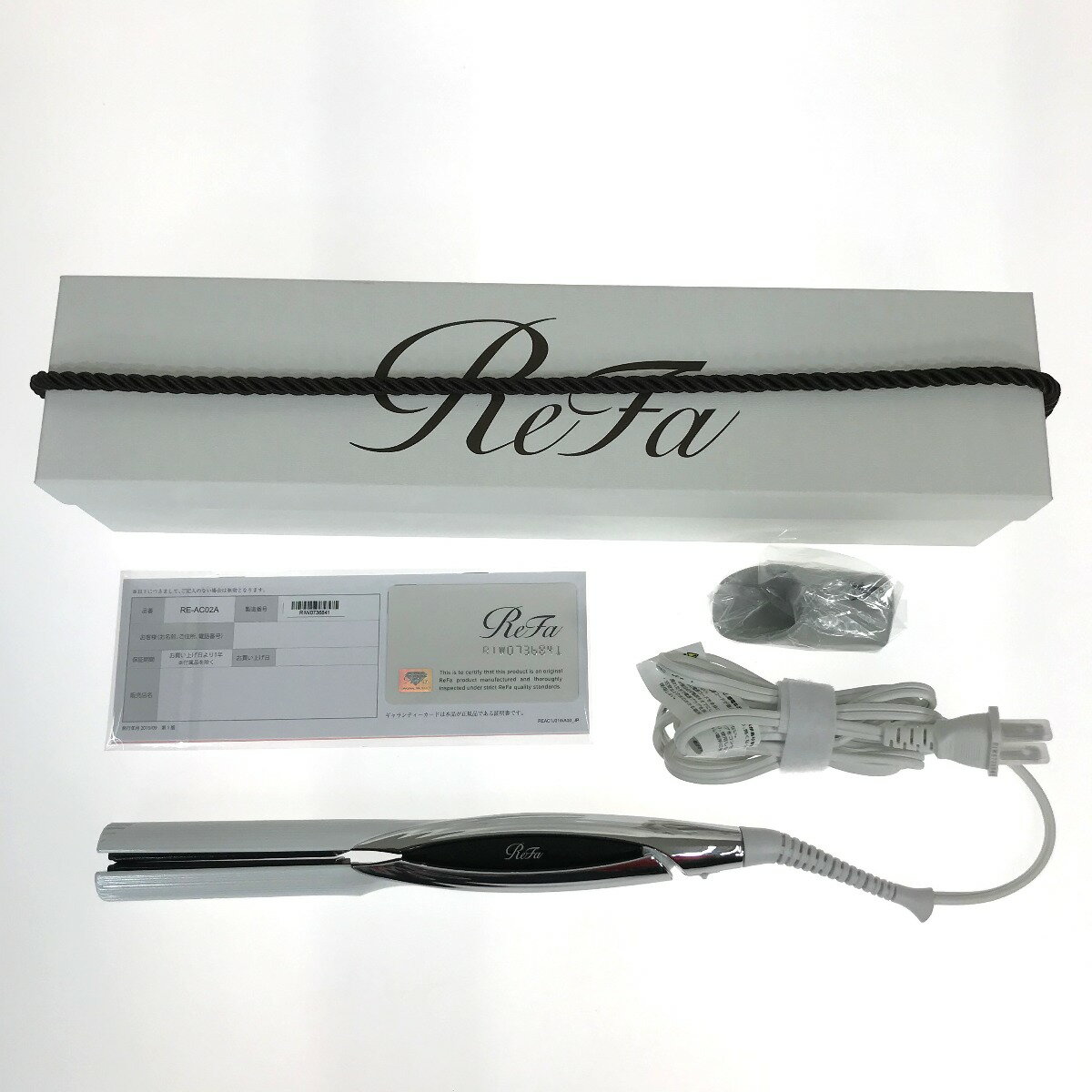 ##【中古】ReFa リファ ビューテック ストレートアイロン RE-AC02A ホワイト Aランク