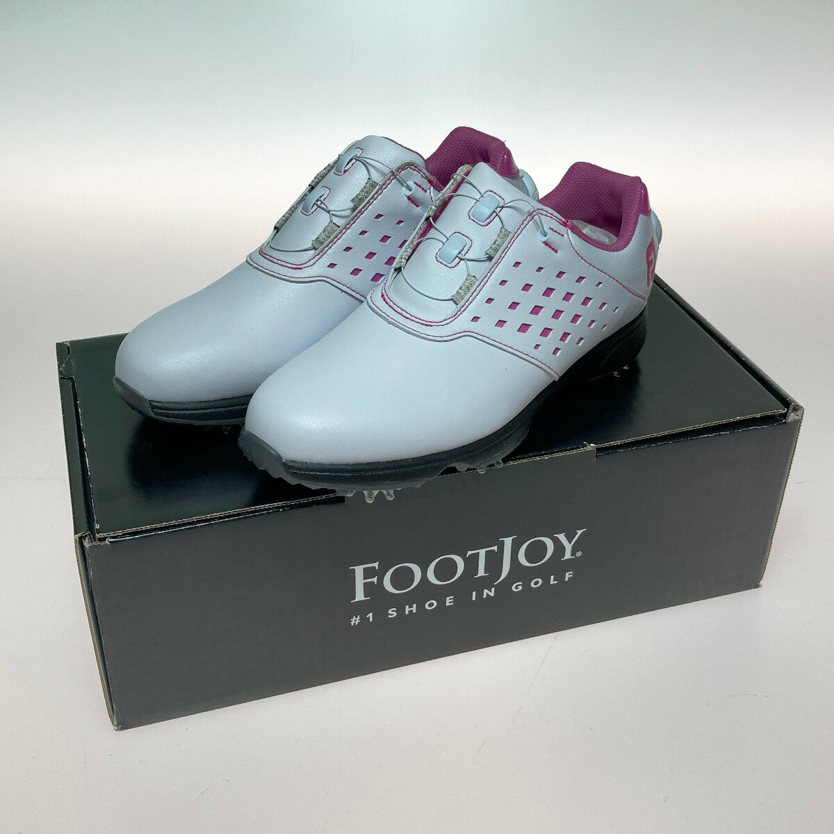 ◎◎【中古】FOOTJOY フットジョイ eコンフォート ゴルフシューズ WOMEN'S 22.5cm BOA Aランク