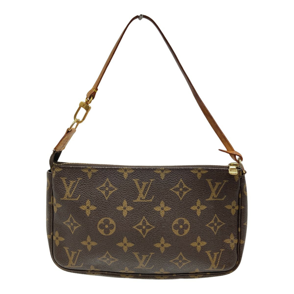 楽天リサイクルビッグバン楽天市場店◎◎【中古】LOUIS VUITTON ルイヴィトン モノグラム ポシェット アクセソワール アクセサリーポーチ M51980 ブラウン Cランク