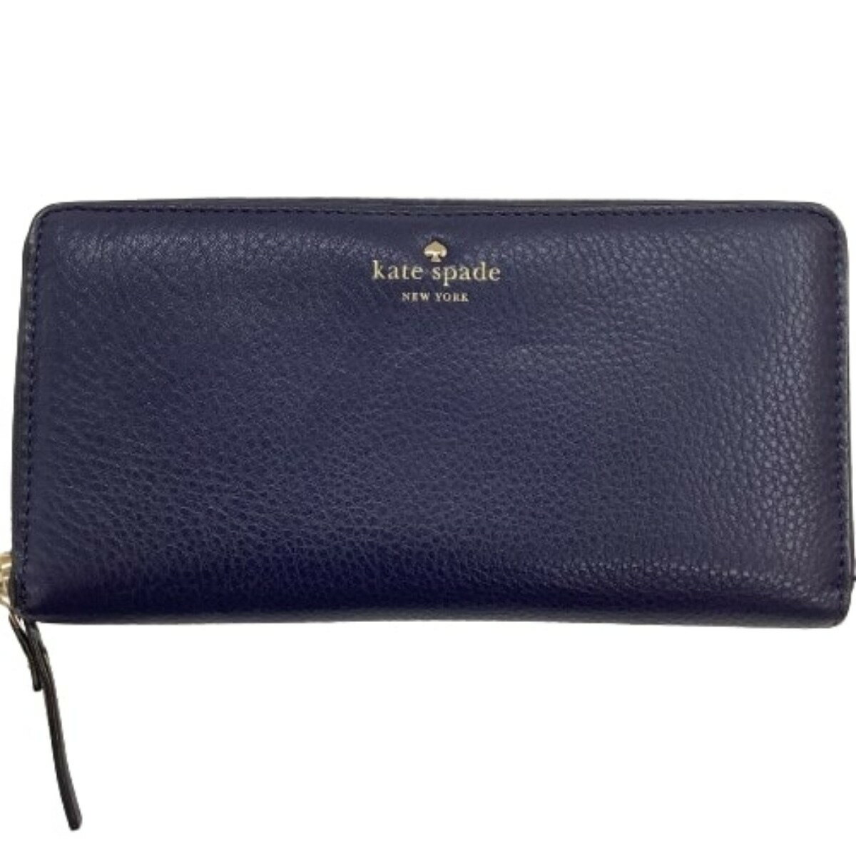 ♪♪【中古】Kate Spade ケイトスペード レディース 長財布 ネイビー Bランク