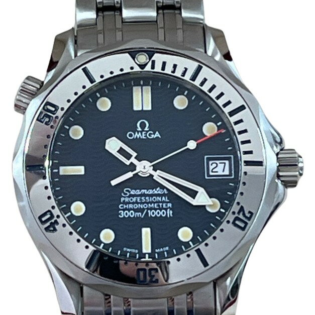 ◆◆【中古】OMEGA オメガ シーマスター　腕時計　ボーイズ　プロフェッショナル　クロノメーター　300m　ブラック Bランク