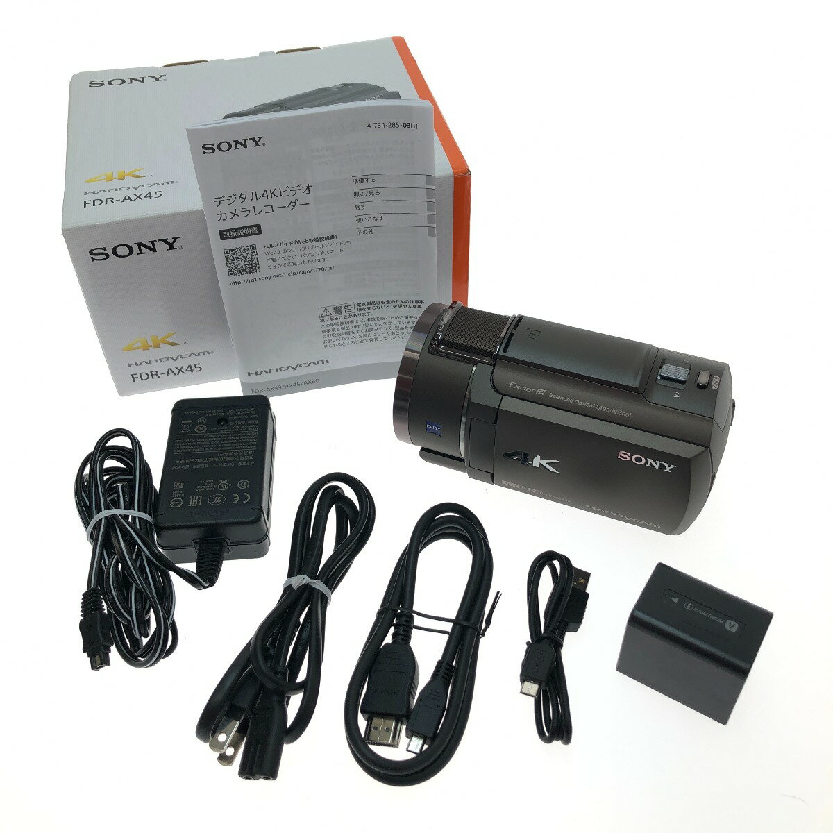 □□【中古】SONY ソニー デジタル4Kビデオカメラレコーダー FDR-AX45 ブロンズブラウン Aランク