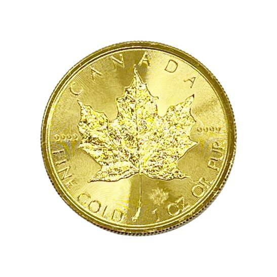 ◆◆【中古】金貨 カナダメイプルリーフ 金貨 K24 31.1g1OZ Bランク