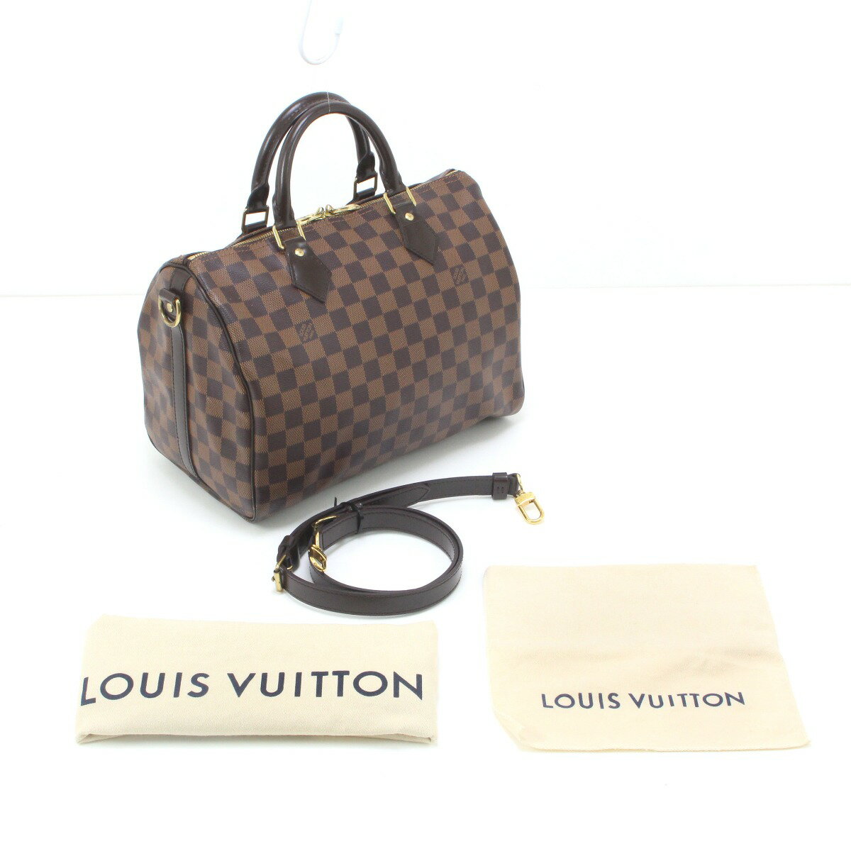 $$【中古】LOUIS VUITTON ルイヴィトン バッグ ハンドバッグ ダミエ スピーディ バンドリエール 30 N41183 Aランク