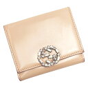 ☆☆【中古】GUCCI グッチ スパークリング ミニフレンチフラップウォレット 369688 ベージュ Wホック財布 レディース Cランク(4)