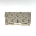 〇〇【中古】LOUIS VUITTON ルイヴィトン マヒナ ヒナ ポルトフォイユ イリス M60177 レディース 二つ折り長財布 M60177 アイボリー Bランク