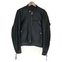 ##【中古】KADOYA カドヤ K'S LEATHER シングルライダースジャケット FPS-1 SFT ブラック Sサイズ Bランク