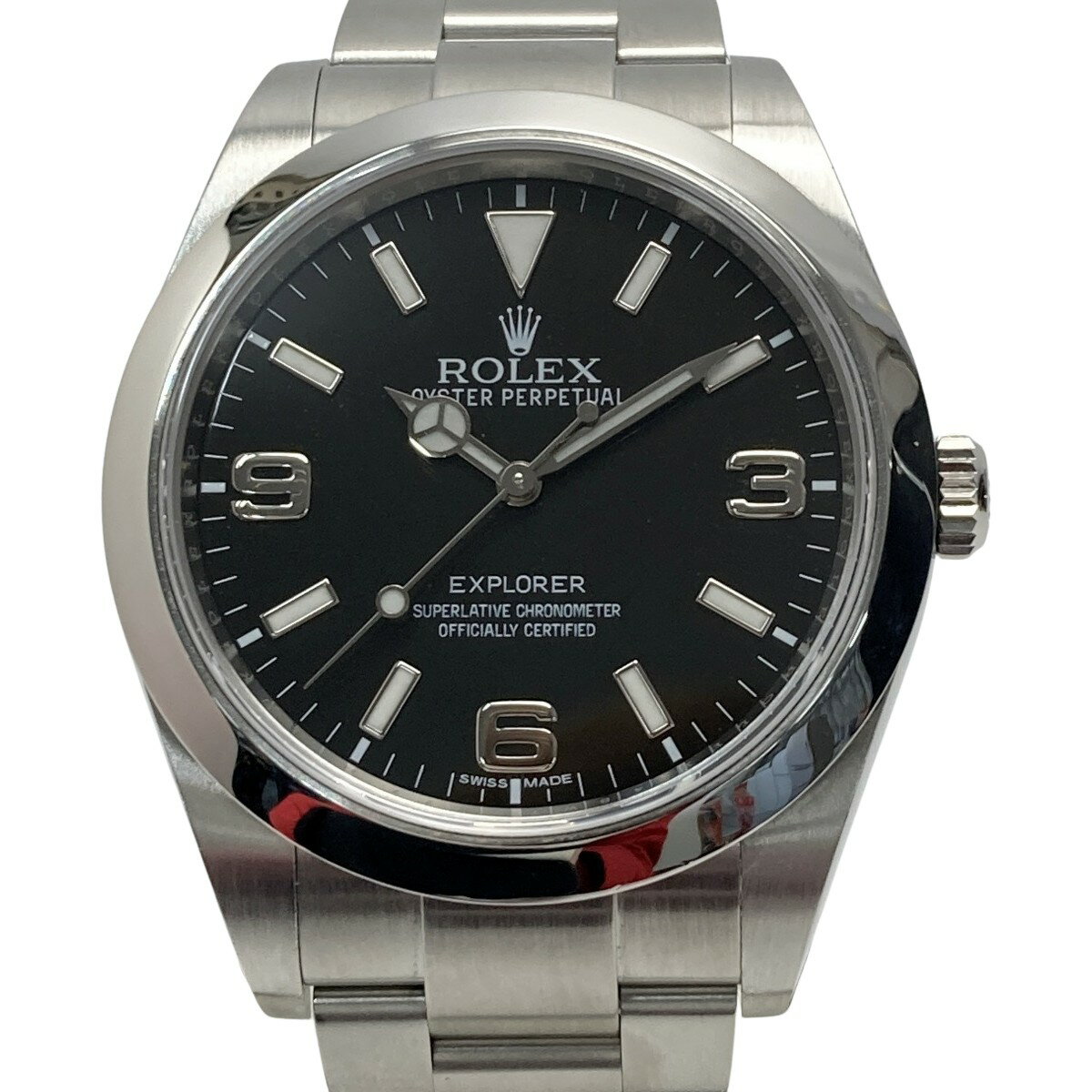 ☆☆【中古】ROLEX ロレックス エクスプローラー1 ブラックアウト 214270 自動巻き メンズ 腕時計 箱・ギャランティカード有 Bランク