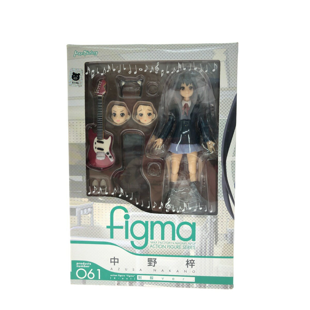 ▼▼【中古】グッドスマイルカンパニー figma 061 フィギュア 中野梓 制服ver. 「けいおん!」 Bランク