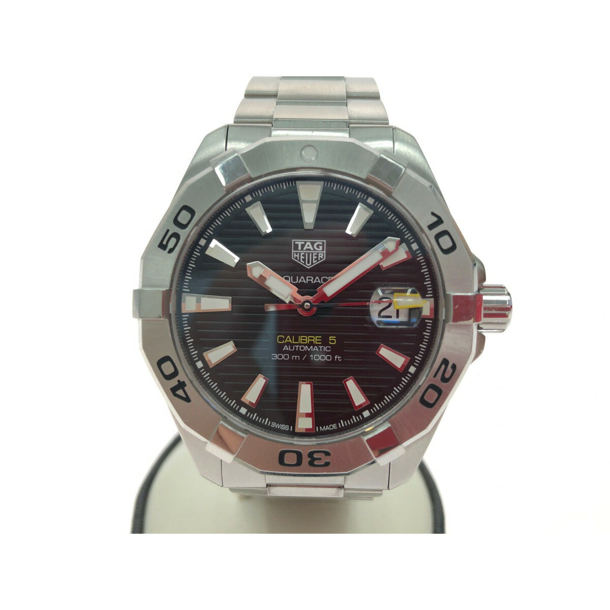 ▼▼【中古】TAG HEUER タグホイヤー メンズ腕時計 自動巻き AQUA RACER アクアレーサー キャリバー5 デイト WBD2110-0 Bランク