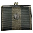 ◆◆【中古】FENDI フェンディ コインケース 小銭入れ ペカン がま口 ブラウン Bランク