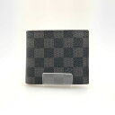 〇〇【中古】LOUIS VUITTON ルイヴィトン ダミエ グラフィット ポルトフォイユ マルコNM 二つ折り財布 N63336 ブラック Aランク(4)