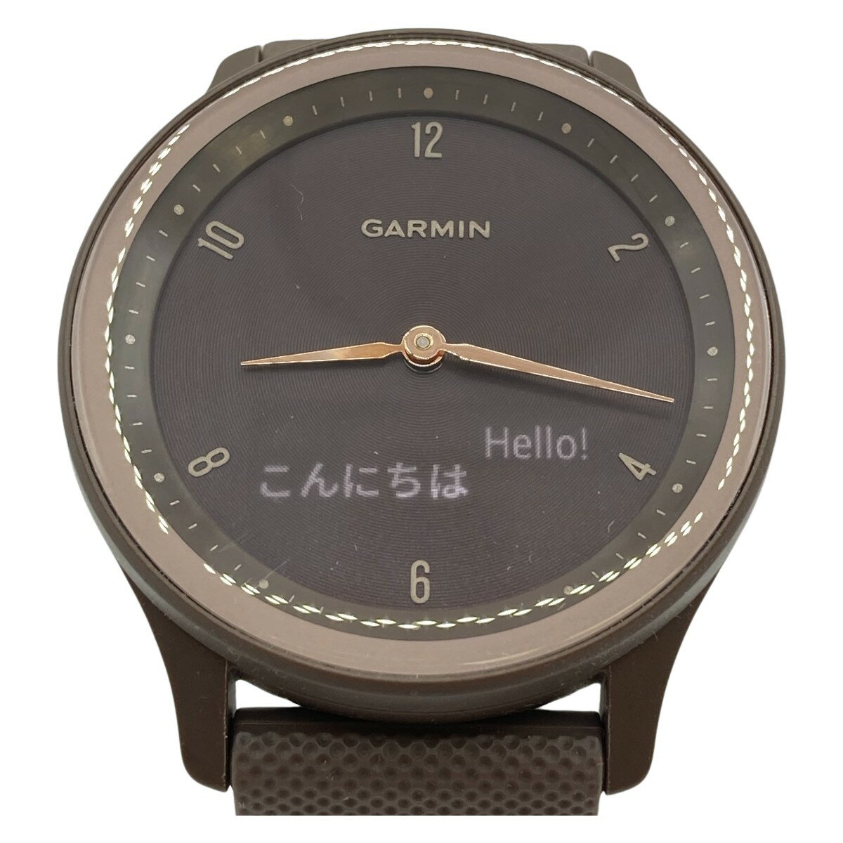 ◎◎【中古】GARMIN ガーミン VIVOMOVE SPORT ヴィヴォムーブ スポーツ スマートウォッチ ブラウン Cランク