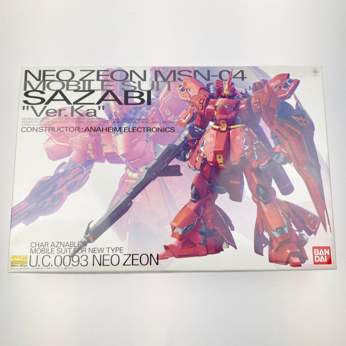 ▽▽【中古】 MG 1/100 MSN-04 サザビー Ver.Ka 未組立品 Sランク