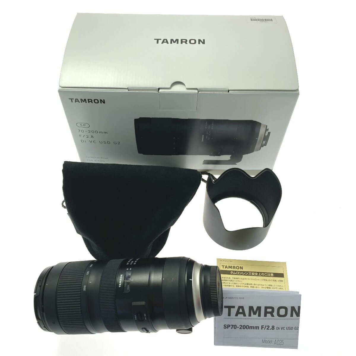 ☆☆【中古】TAMRON タムロン SP 70-200mm F2.8 Di VC USD G2 ニコン用 交換レンズ A025 Bランク