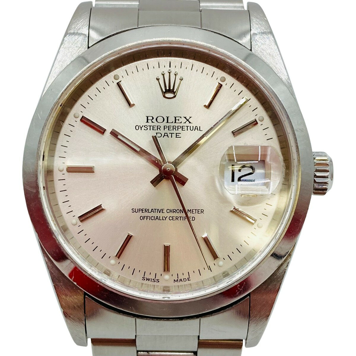 ◎◎【中古】ROLEX ロレックス オイスター パーペチュアル デイト Ref.15200 自動巻 メンズ 腕時計 内箱付 15200 Bランク