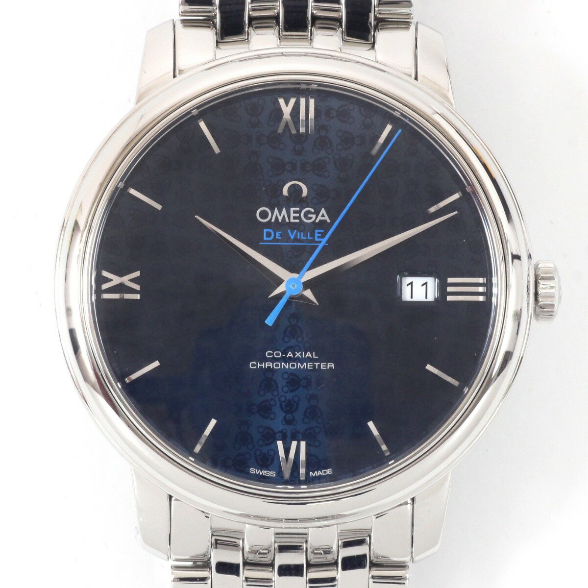 $$【中古】OMEGA オメガ デ・ヴィル プレステージ コーアクシャル テディベア 自動巻き 腕時計 424.10.40.20.03.003 Aランク