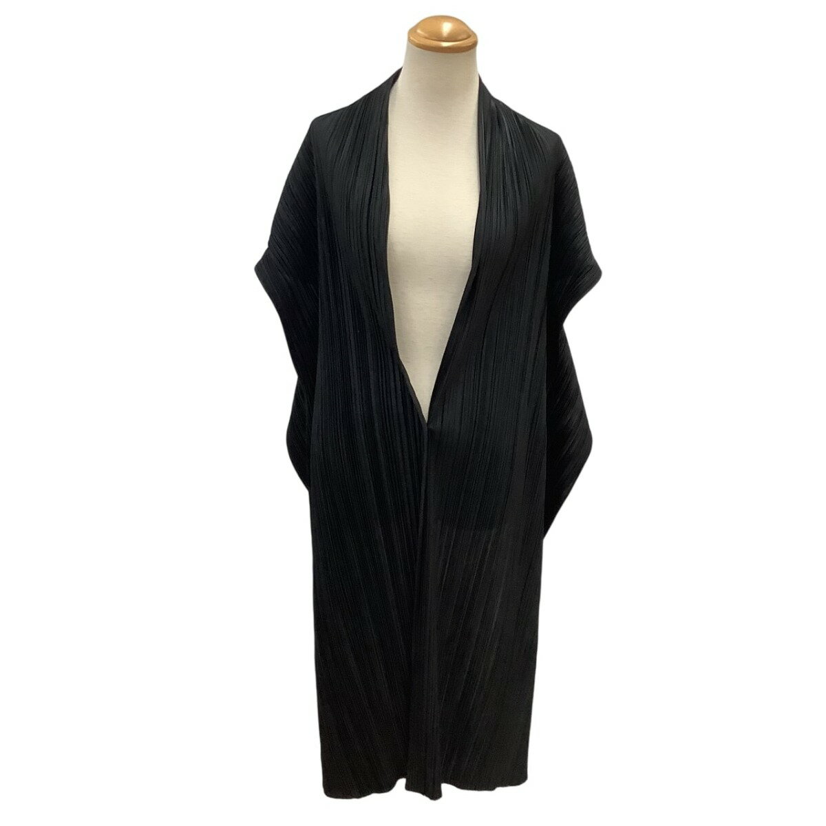 ♪♪【中古】ISSEY MIYAKE イッセイミヤケ PLEATS PLEASE 変形 ベスト ブラック Bランク