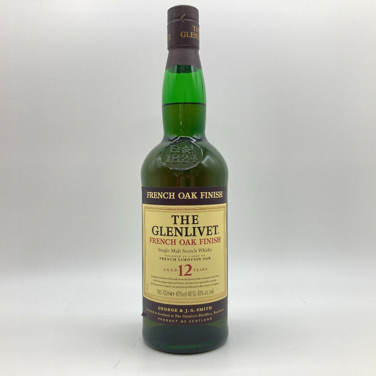 ◎◎【中古】GLENLIVET グレンリベット 12年 フレンチ オーク フィニッシュ ウイスキー スコッチ 700ml 40% Nランク 未開栓