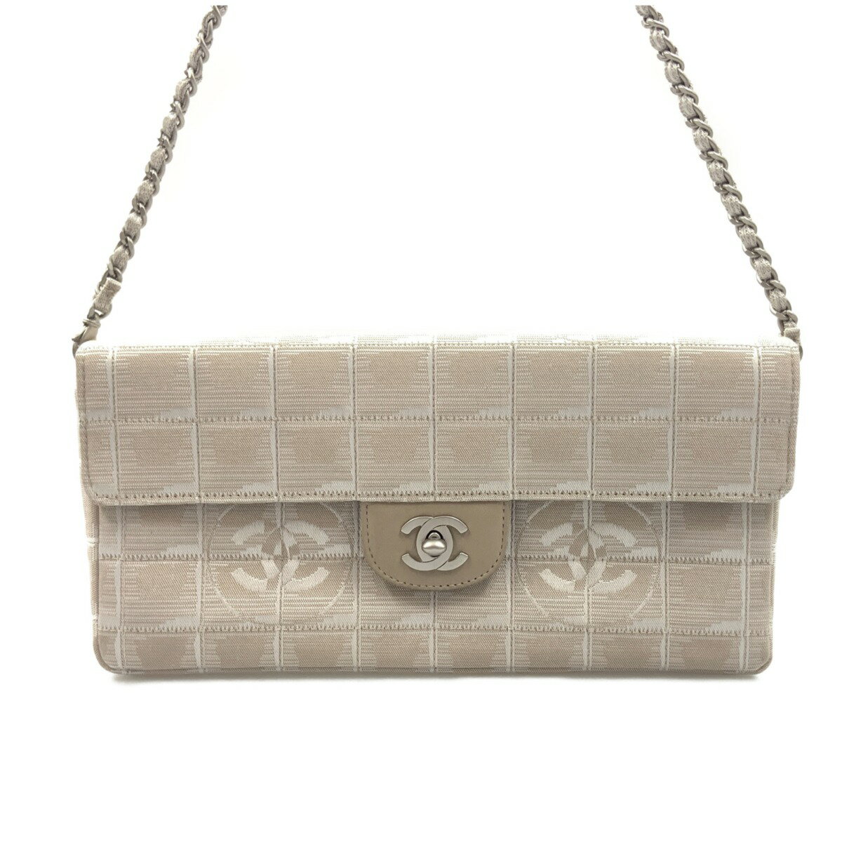 〇〇【中古】CHANEL シャネル ニュートラベルライン チェーン ショルダーバッグ A15316 ホワイト Bランク