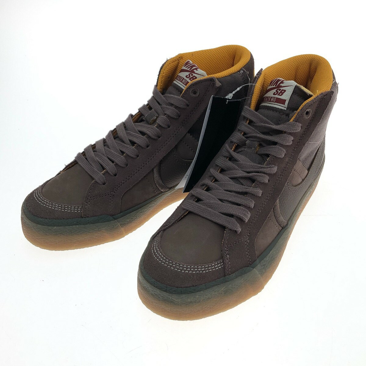 □□【中古】NIKE ナイキ SB Zoom Blazer Mid PRM+ スニーカー 24cm DV5468-200 ブラウン Aランク