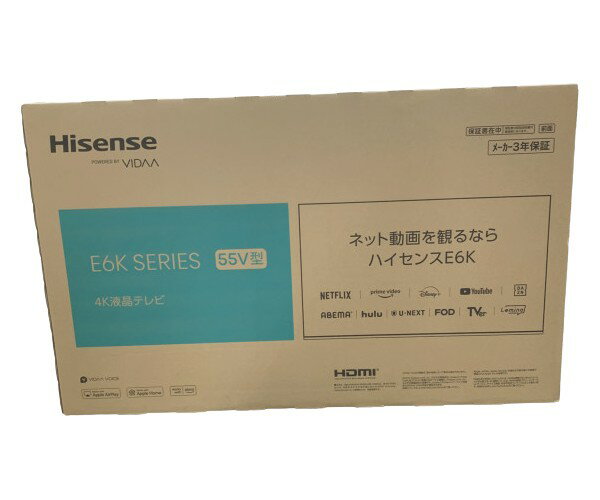 ●●【中古】Hisense ハイセンス 液晶テレビ 55E6K Nランク