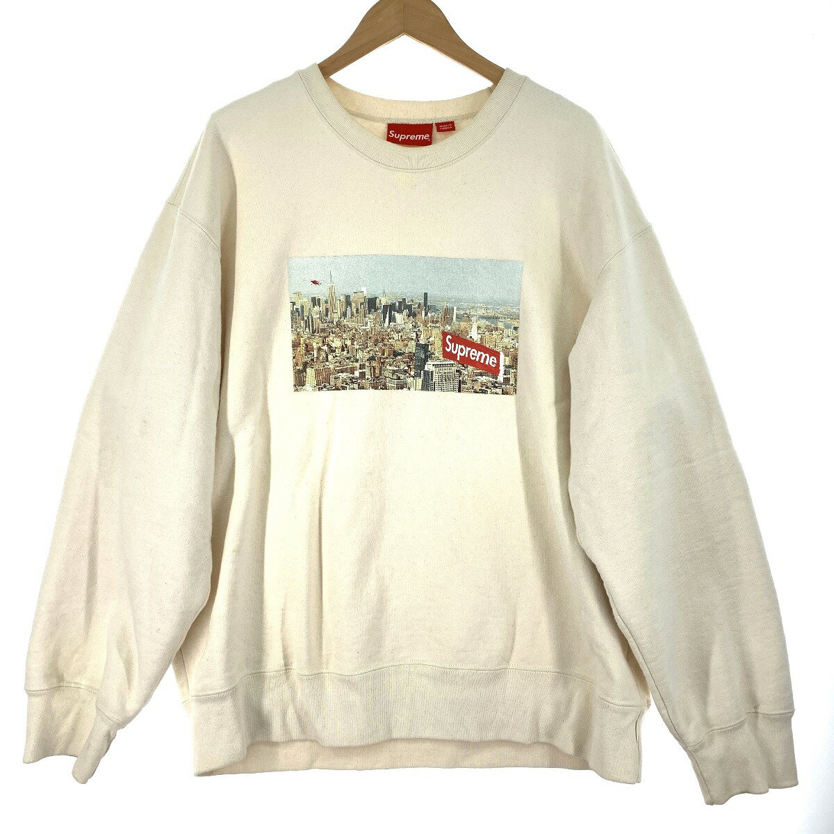 $$【中古】Supreme シュプリーム メンズ スウェット SIZE L 20FW Aerial Crewneck ナチュラル Cランク