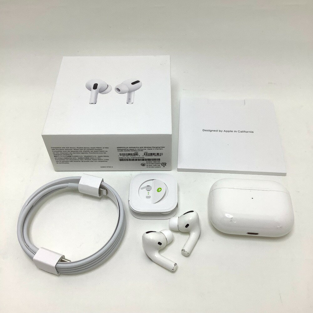 ▲▲【中古】Apple アップル AirPods PRO ワイヤレスイヤホン MWP22J/A ホワイト Cランク