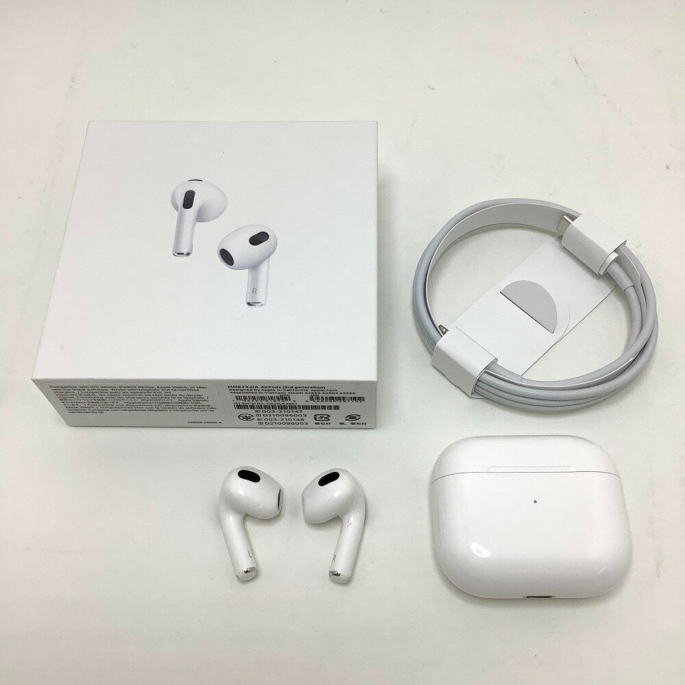 ▲▲【中古】Apple アップル AirPods 第三世代 ワイヤレスイヤホン MME73J/A ホワイト Bランク