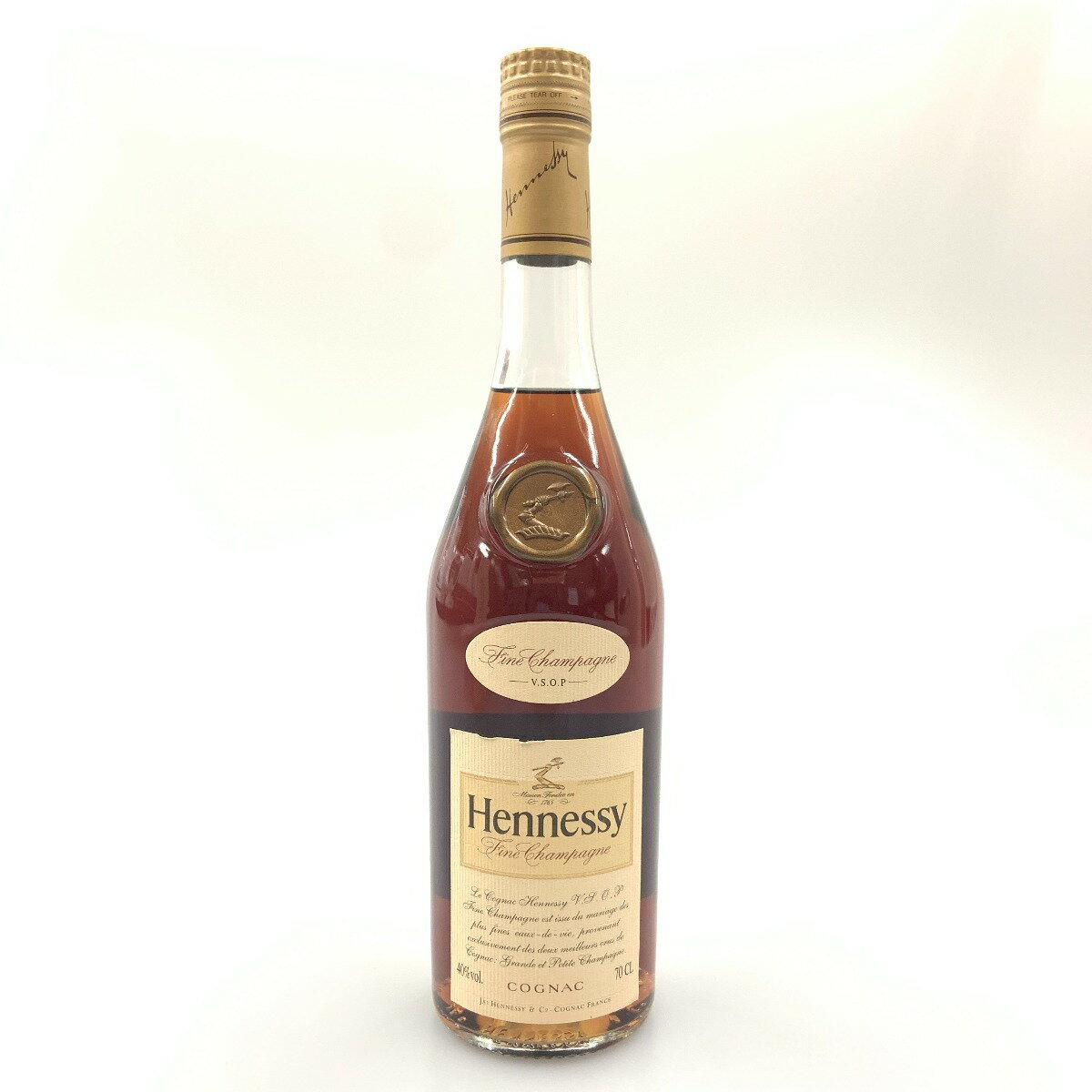 〇〇【中古】Hennessy ヘネシー V.S.O.P Fine Champagne 700ml 40度 コニャック ブランデー Nランク 未開栓