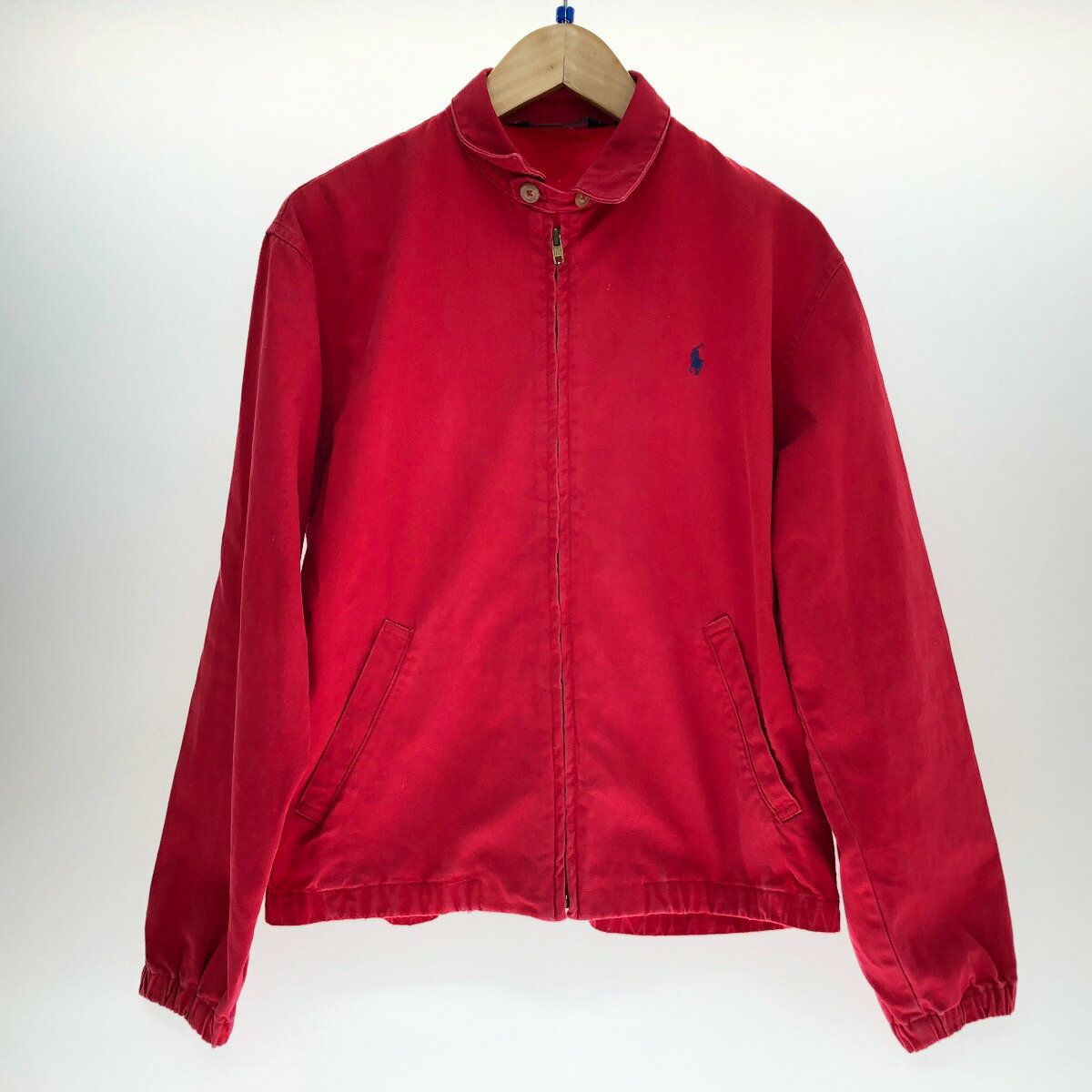 □□【中古】POLO RALPH LAUREN ポロラルフローレン スイングトップ ジャケット Lサイズ レッド Cランク