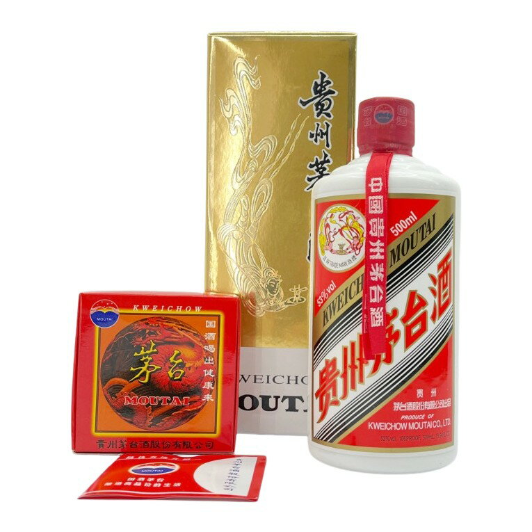 ◆◆【中古】 貴州茅台酒（きしゅうまおたいしゅ）天女ラベル 500ml 53度 ミニグラス2個付き Nランク 未開栓