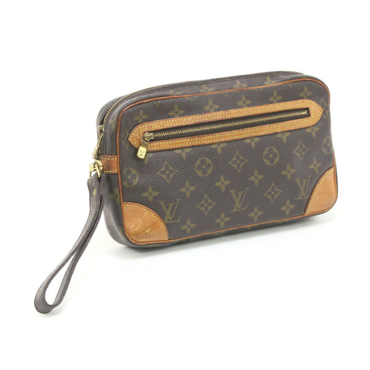 【SALE 5%OFF以上】ルイヴィトン LOUIS VUITTON サンルイ ダミエエベヌ クラッチバッグ セカンドバッグ PVC レザー ブラウン N51993【中古】