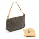 $$【中古】LOUIS VUITTON ルイヴィトン モノグラム アクセサリーポーチ M51980 Bランク